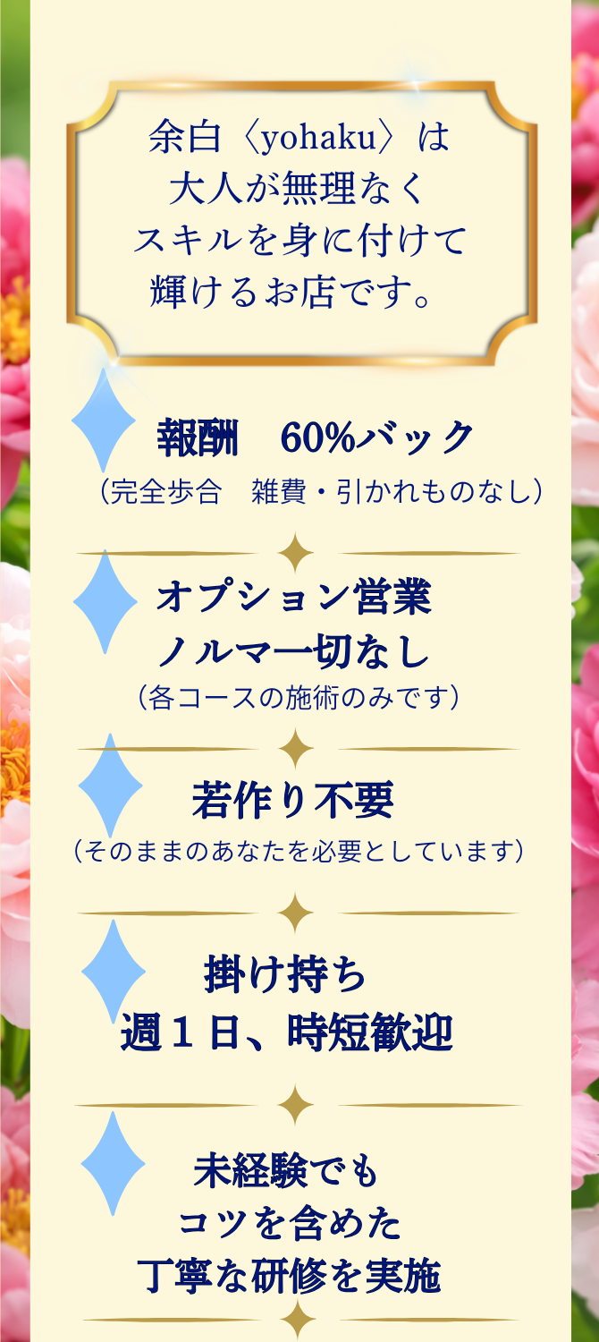 メンズエステ余白